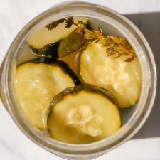 Fermented Zucchini Pickles with Thyme and Lemon-image