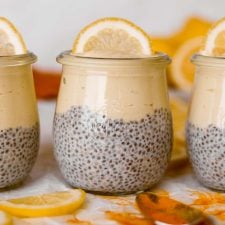 Lemon Cream Chia Pudding with Oat Milk