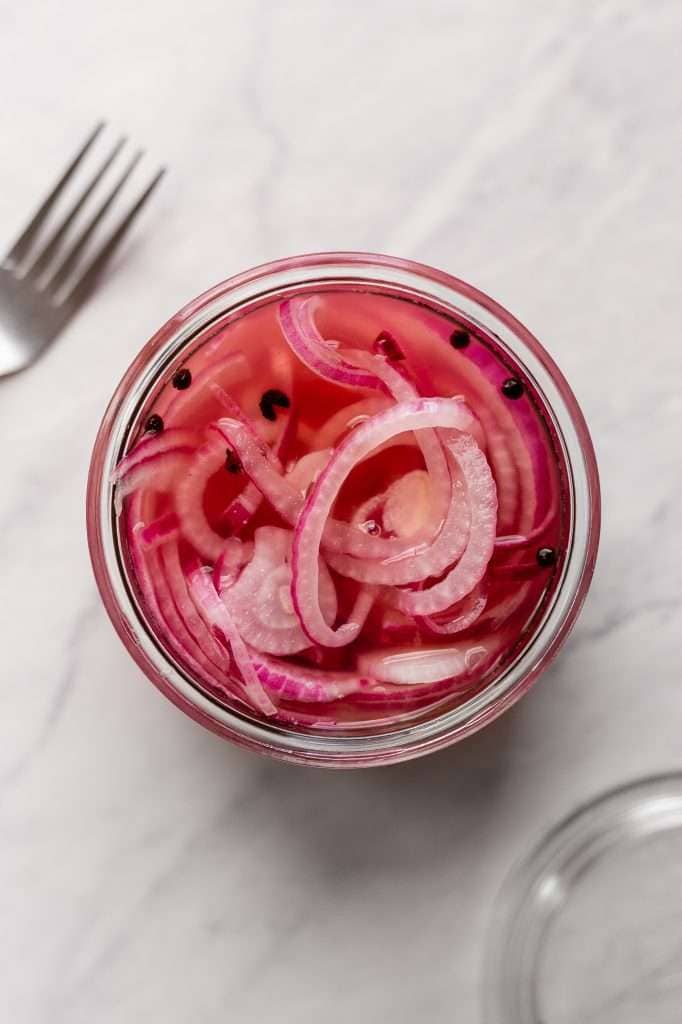 Fermented Pickled Red Onions - The Health Nut Mama