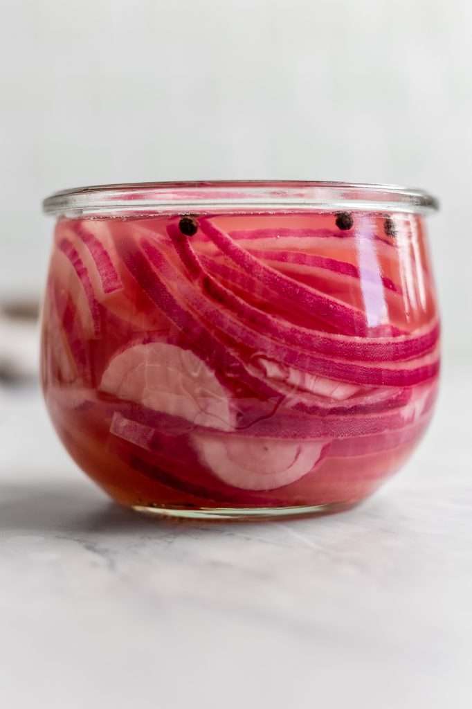 Fermented Pickled Red Onions - The Health Nut Mama