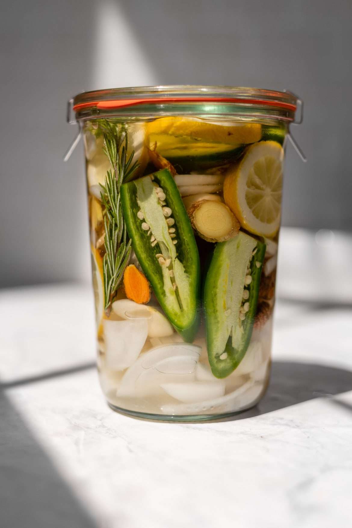 Homemade Fire Cider Tonic with Turmeric and Ginger