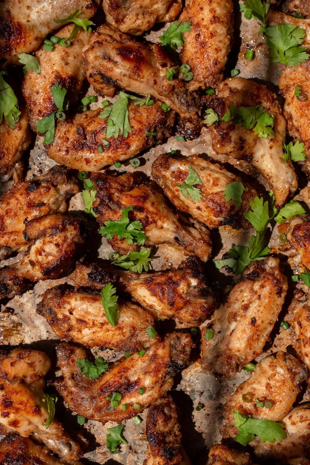 OvenBaked Marinated Chicken Wings with Kimchi and Miso Sauce