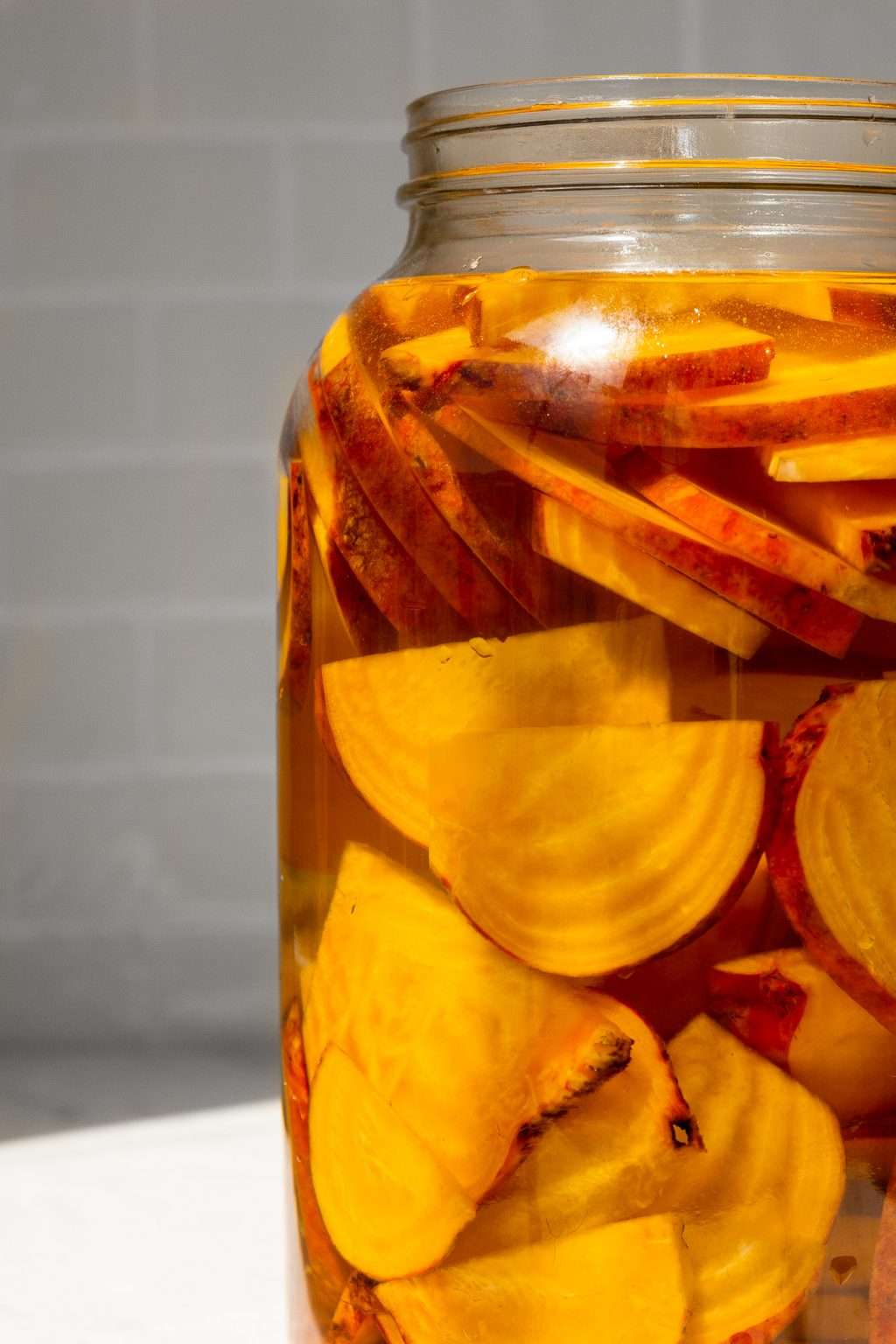 Sparkling Golden Beet Kvass Made the Traditional Way