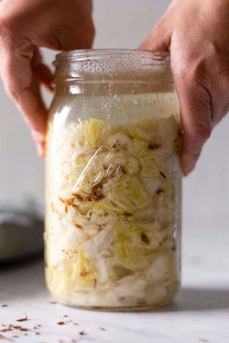 How to Make Old Fashioned Sauerkraut with Caraway Seeds • Cultured Guru