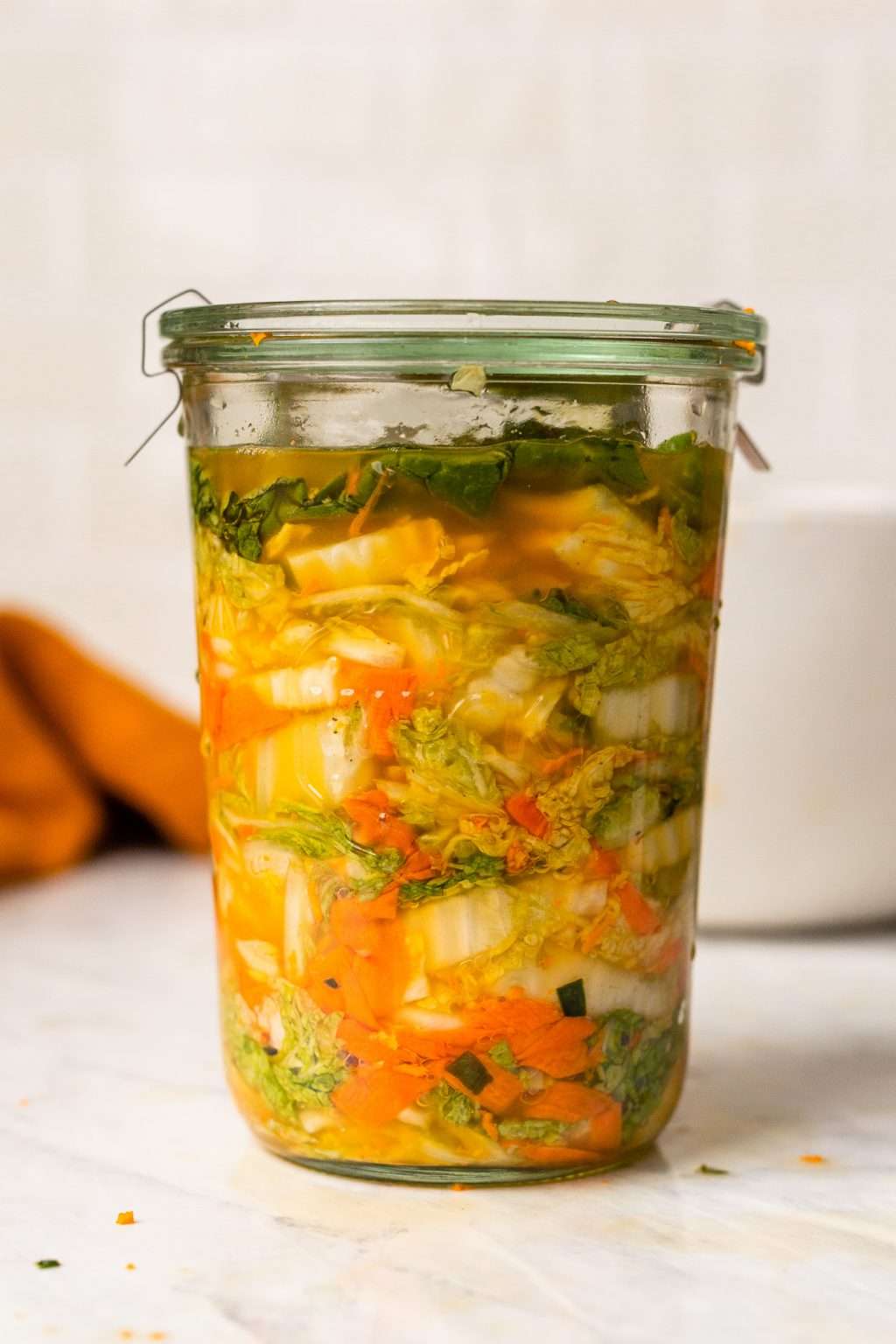 Turmeric Napa Cabbage Sauerkraut • Cultured Guru