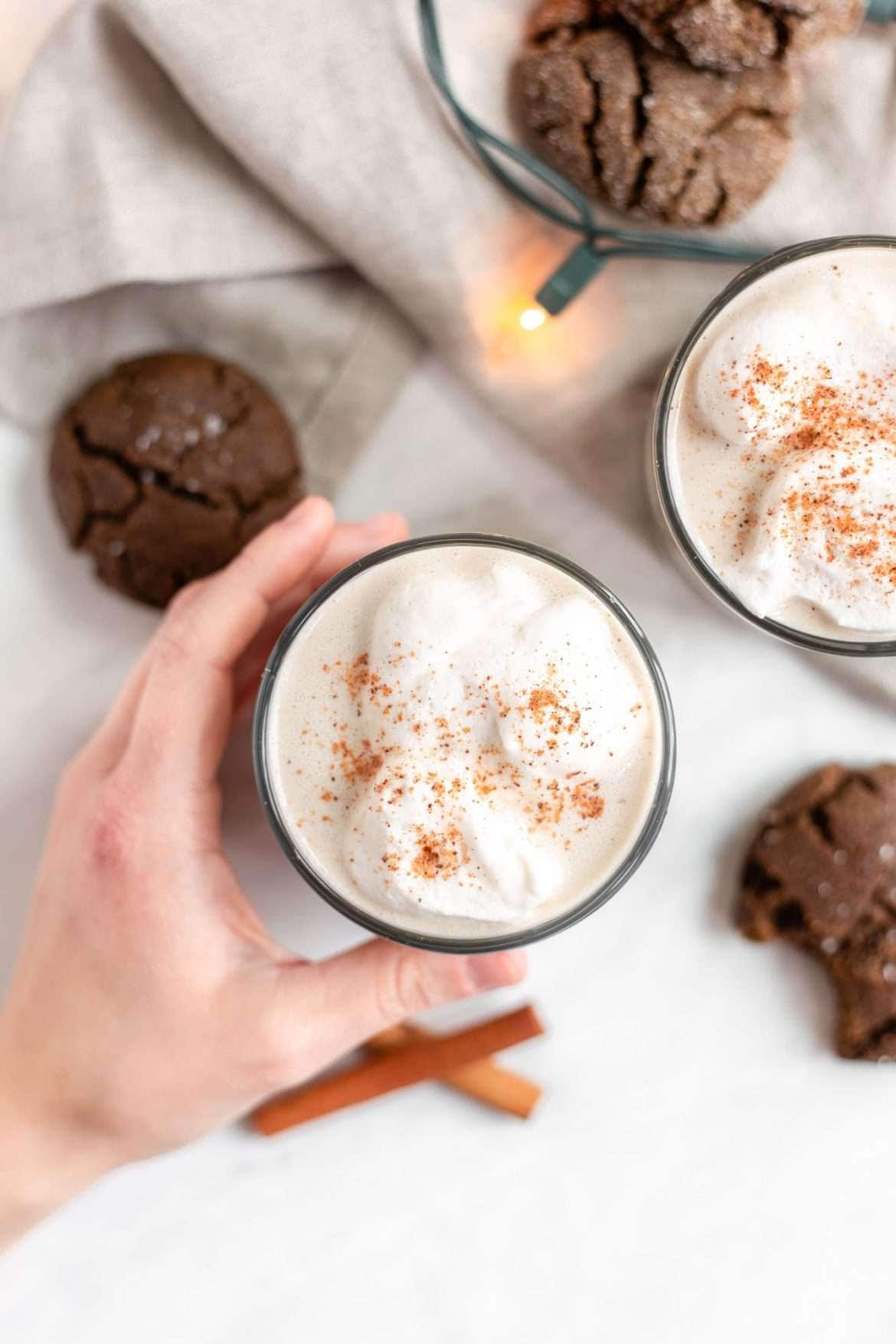 Festive and Creamy Oat Milk Eggnog Recipe (vegan)