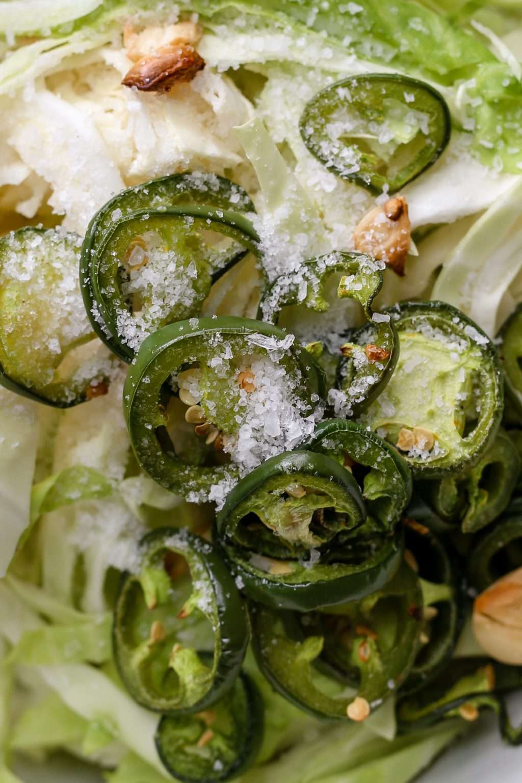 Roasted Jalapeno Sauerkraut with Dill and Garlic