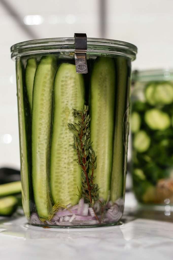 Fermented Cucumbers: Fermenting Sliced Cucumbers Two Ways