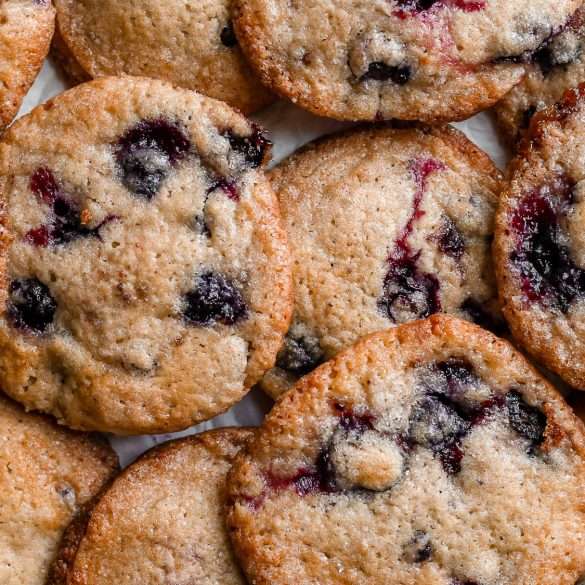 Sourdough Lemon Blueberry Cookies Blueberry Muffin Cookies