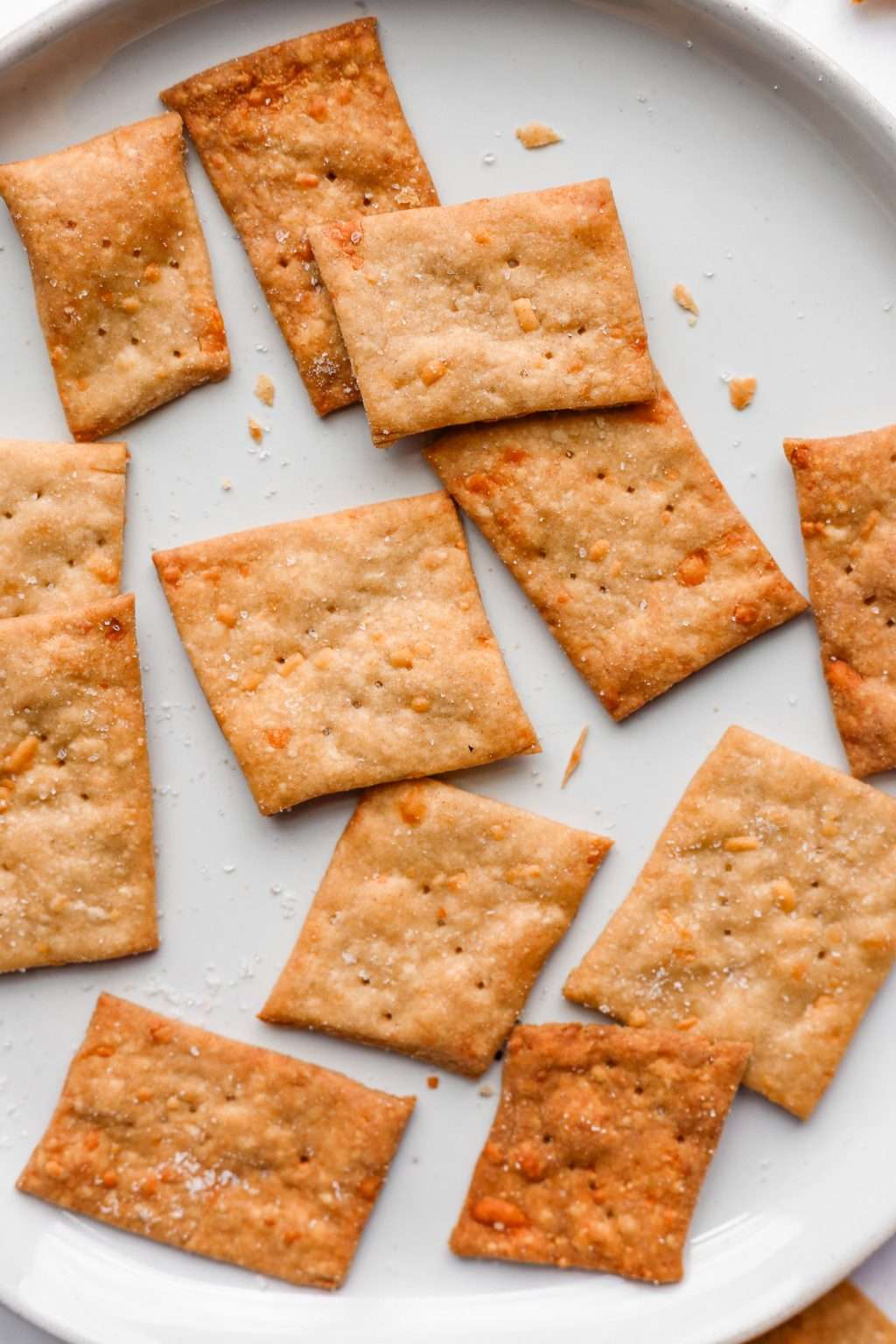 Sourdough Cheese Crackers with Aged Gouda and Cheddar