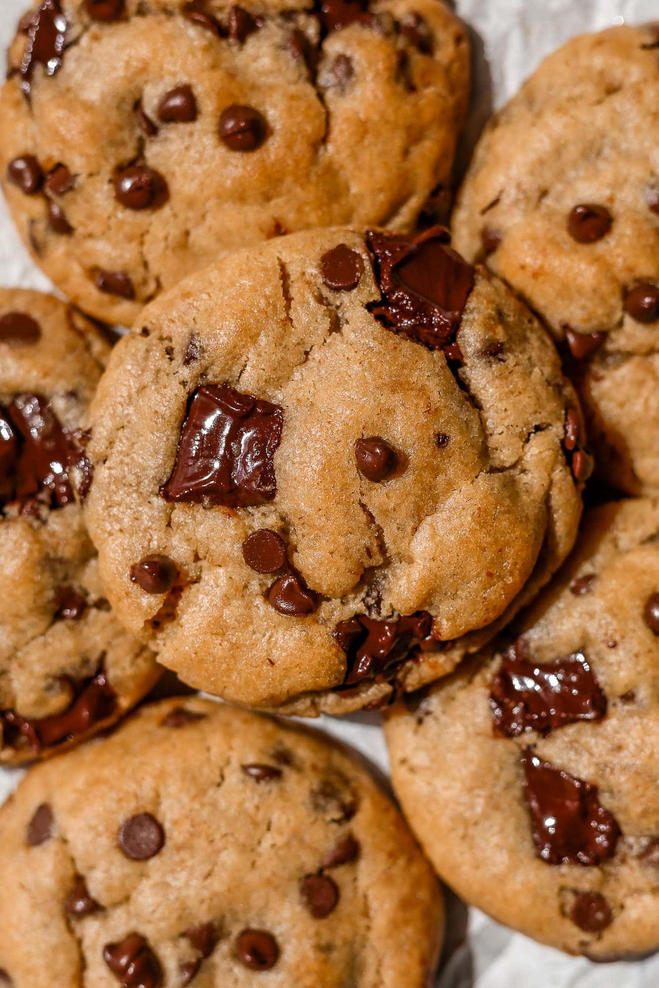 Sourdough Miso Chocolate Chip Cookies with Brown Butter