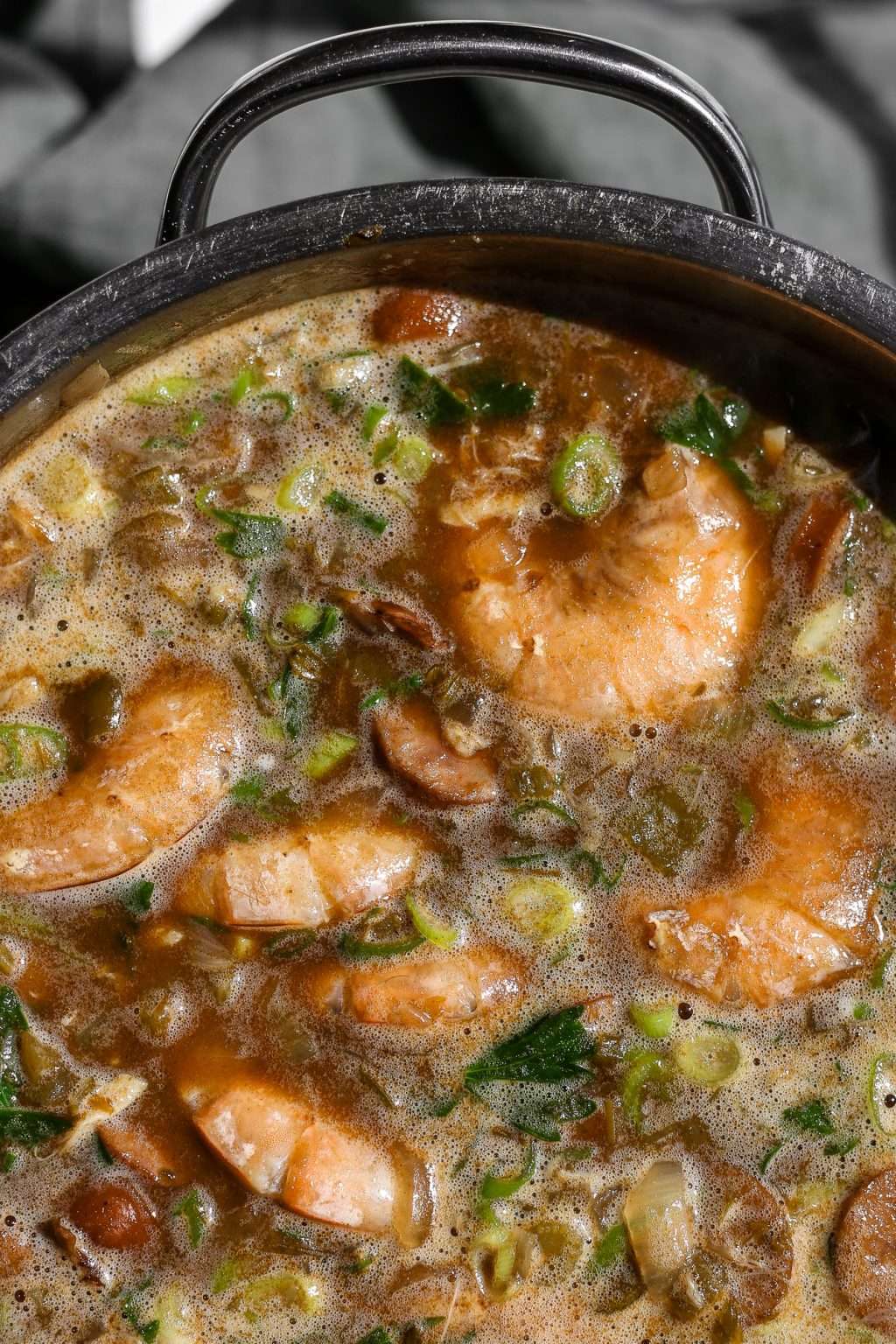 Authentic Cajun Seafood Gumbo with Crab, Shrimp and Mussels