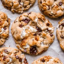 Sourdough S'mores Cookies with Marshmallows and Brown Butter-image