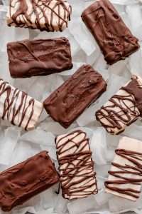 Chocolate and Honey Greek Yogurt Ice Cream Bars
