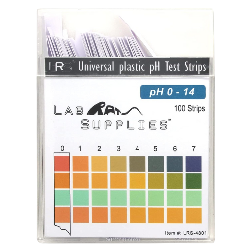 Plastic pH Test Strips (pH 0-14)