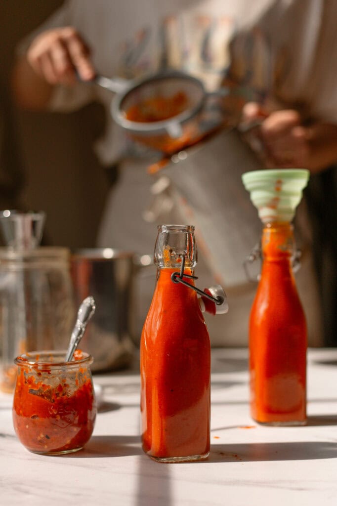 Fermented Hot Sauce with Habaneros and Roasted Winter Squash